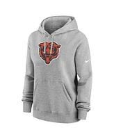 Nike Women's Heather Gray Chicago Bears Club Fleece Pullover Hoodie