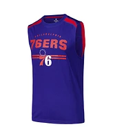 Fanatics Men's Royal Philadelphia 76ers Birdseye Muscle Tank Top