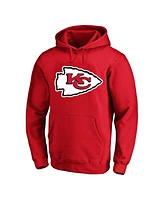 Fanatics Men's Travis Kelce Red Kansas City Chiefs Big Tall Name Number Fleece Pullover Hoodie