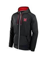 Fanatics Men's Black Nebraska Huskers Defender Full-Zip Hoodie