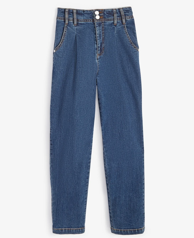 On 34th Women's Pleated Tapered-Leg Jeans, Created for Macy's