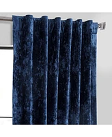 Half Price Drapes Sapphire Blue Lush Crush Velvet Room Darkening Curtain