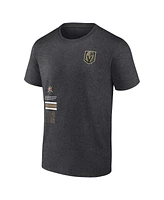 Fanatics Men's Heather Charcoal Vegas Golden Knights Represent T-Shirt