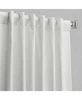 Half Price Drapes Starlight Off White Thermal Cross Linen Weave Blackout Curtain