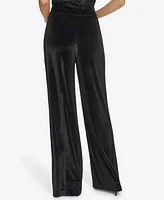 Calvin Klein Women's Wide-Leg Velvet Pants