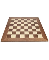 We Games Luxury Wooden Chess Set - 21.75 inch Walnut and Sycamore Chess Board with Weighted Sheesham & Boxwood Staunton Chess Pieces