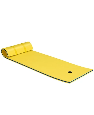 Skonyon 3-layer Tear-resistant Relaxing Foam Floating Pad-Yellow