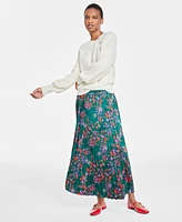 On 34th Women's Raglan-Sleeve Jeweled-Button Sweater, Created for Macy's