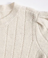 On 34th Women's Pointelle Crewneck Pullover Sweater, Created for Macy's