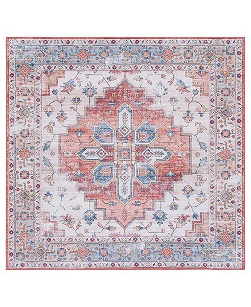 Safavieh Tucson Washable TSN109B 4'x4' Square Area Rug