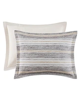 Madison Park Signature Oasis Oversized Chenille Jacquard Striped -Pc. Comforter Set
