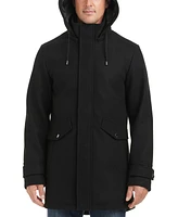 Vince Camuto Men's Hooded Zip and Snap-Front Coat