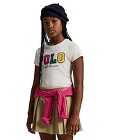 Polo Ralph Lauren Big Girls Corduroy-Logo Cotton Jersey Tee