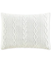 Sunham Knitted Cable Decorative Pillow, 14" x 20"