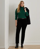 Lauren Ralph Plus Slim-Fit Turtleneck Top