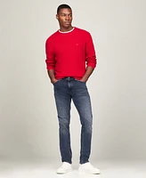 Tommy Hilfiger Men's Textured Knit Stripe Crewneck Sweater