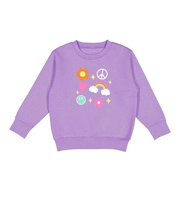 Sweet Wink Toddler Girls Happy Doodle Sweatshirt