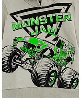 Monster Jam Toddler Boys Grave Digger Mutt Megalodon Fleece Pullover Hoodie & Pants