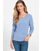 Olsen Women's 100% Cotton Basic T-Shirt