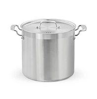 NutriChef Stainless Steel Cookware Stockpot - Quart, Heavy Duty Induction Pot