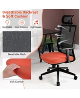 Sugift Ergonomic Office Chair with Lumbar Support and Adjustable Headrest