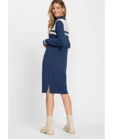 Olsen Women's 1/4 Sleeve Sweater Dress