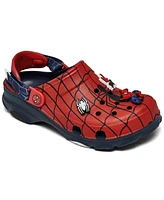 Crocs Big Kids Spider-Man All-Terrain Classic Clogs from Finish Line