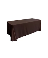 Slickblue 90"x 156" Rectangular Tablecloth, Polyester Poplin Fabric for Banquets & Dining