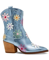 Betsey Johnson Women's Teddy Daisy Western Booties