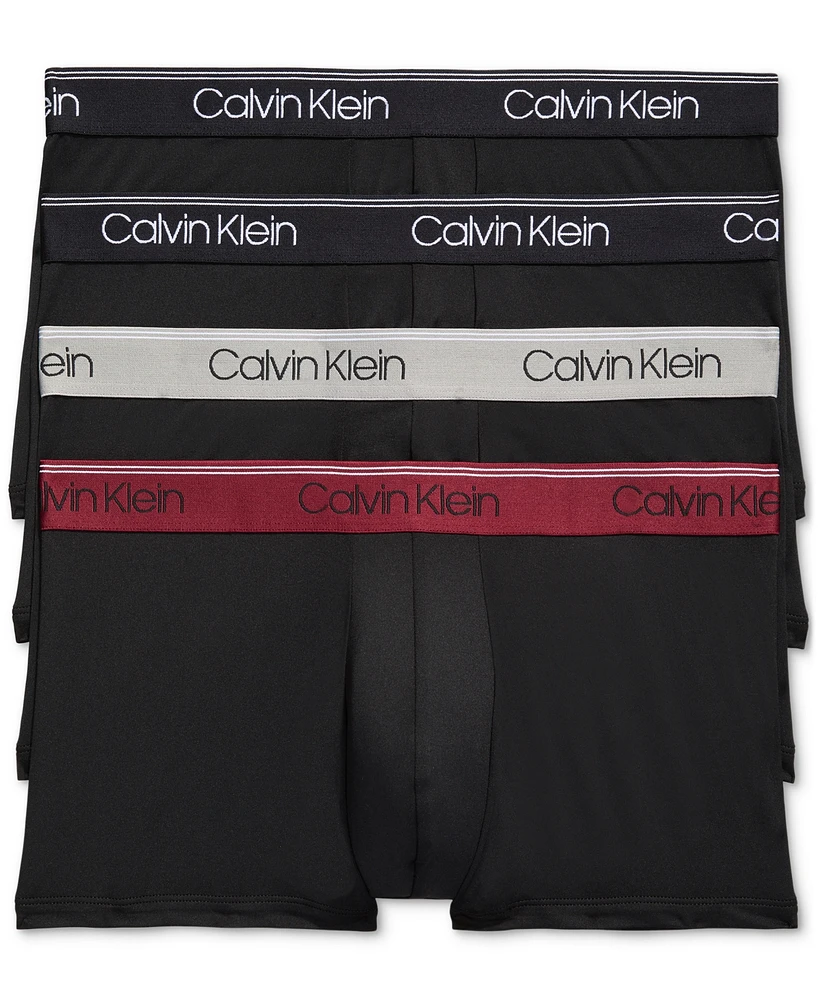 Calvin Klein Men's 3+1 Value Pack Micro Stretch Low-Rise Trunks