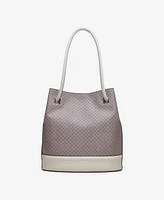 Calvin Klein Ash Signature Tote with Magnetic Snap