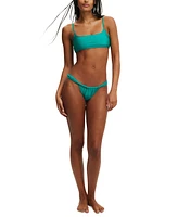 Cotton On Women's Thick-Strap Brazilian Bikini Bottoms