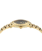 Versace Women's Swiss Greca Sphere Gold Ion Plated Bracelet Watch 35mm