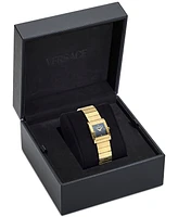 Versace Women's Swiss Mosaic Gold Ion Plated Stainless Steel Bracelet Watch 22mm