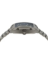 Versace Men's Swiss Automatic Gunmetal Ion Plated Stainless Steel Bracelet Watch 42x50mm