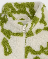 Mode of One Men's Jacquard Zip-Front Sherpa Jacket