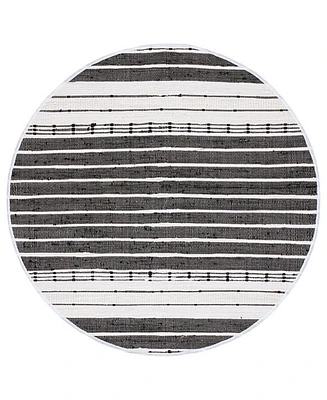 Safavieh Striped Kilim I STK202Z 6'x6' Round Area Rug