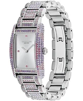 Coach Women's Reese Silver Stainless Steel and Crystals Bracelet Watch 24.5mm