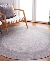 Safavieh Braided BRA220F 4'x4' Round Area Rug