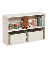 ECR4Kids Streamline 2-Shelf Storage Cabinet, 24in, Grey Wash