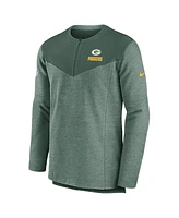 Nike Men's Green Bay Packers Sideline Lockup Performance Quarter-Zip Top