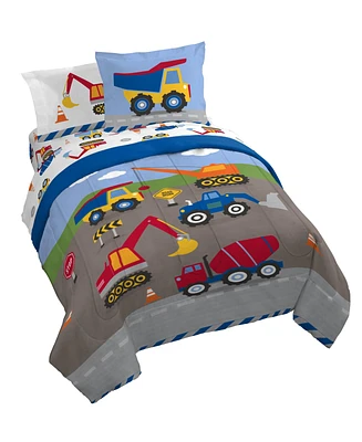 Sunny Side Up Construction Zone Full Bed Set