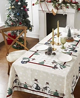 Avanti Country Snowman Polyester Tablecloth