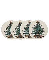 Spode Christmas Tree Polyester 4 Piece Placemat, 15" x 15"