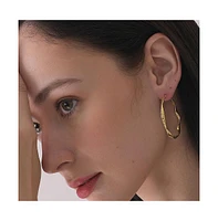 Sohi Women's Twist Hoop Earrings