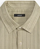 Alfani Men's Lobby Elevator Regular-Fit Stripe Button-Down Shirt, Created for Macy's