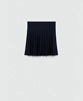 Mango Women's Knitted Panel Skirt