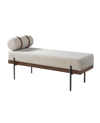 Hulala Home Traditional Damacio Bench with One Removeable Pillow