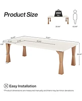 Tribesigns Modern Dining Table for 6-8 People, 70.87" Large Kitchen Table with Sturdy Legs, Rectangle Dinner Table Kitchen & Dining Room Furniture