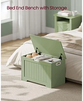 Slickblue Storage Chest, Bench, Entryway Bench with 2 Safety Hinges, Shoe Farmhouse Style